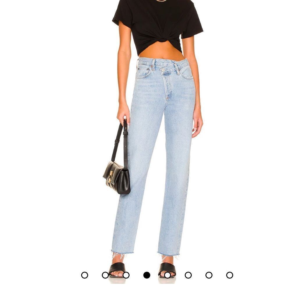 AGOLDE Criss Cross Straight Jean in Dimension